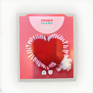 Bundle of 4 Mondo Llama : Create Your Own Felt Pillow Kit Valentines Day​